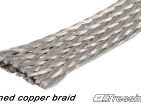 Copper tinned flat braid