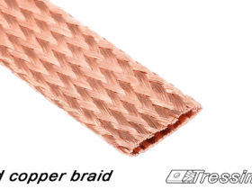 Bare copper flat braid