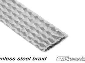 Stainless steel flat braid